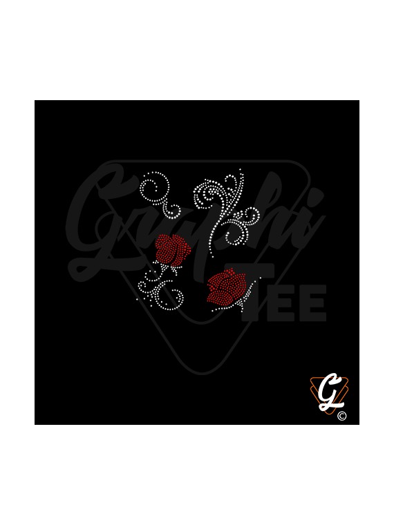 Transfert thermocollant planche rose 02