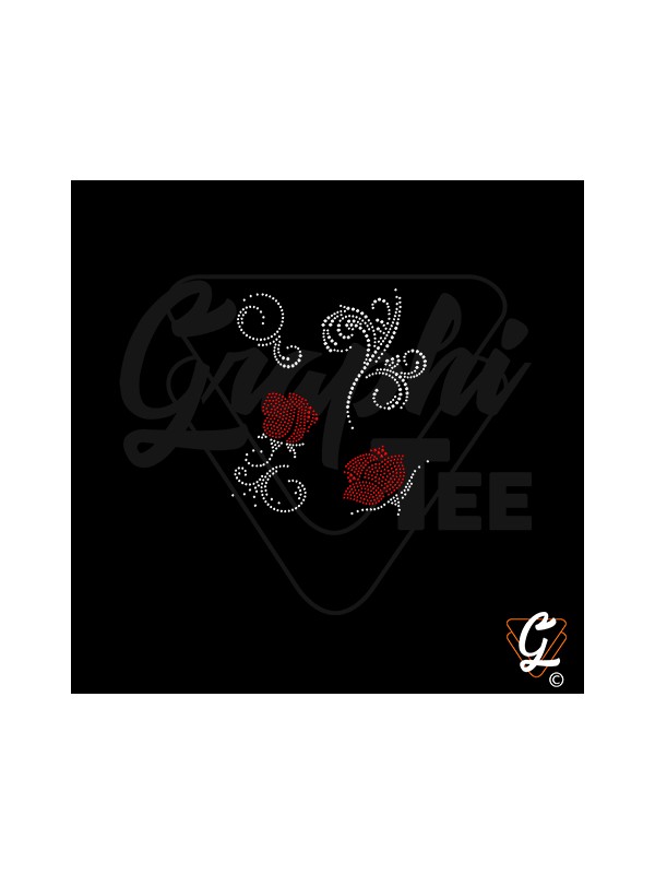 Transfert thermocollant planche rose 02