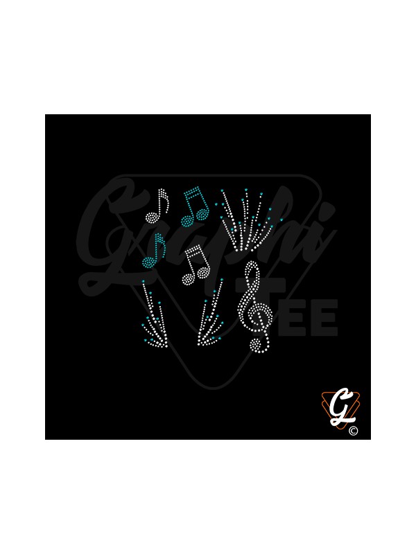 Transfert thermocollant planche musique