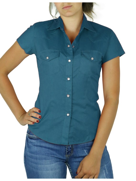 Chemise Femme Bleu Canard