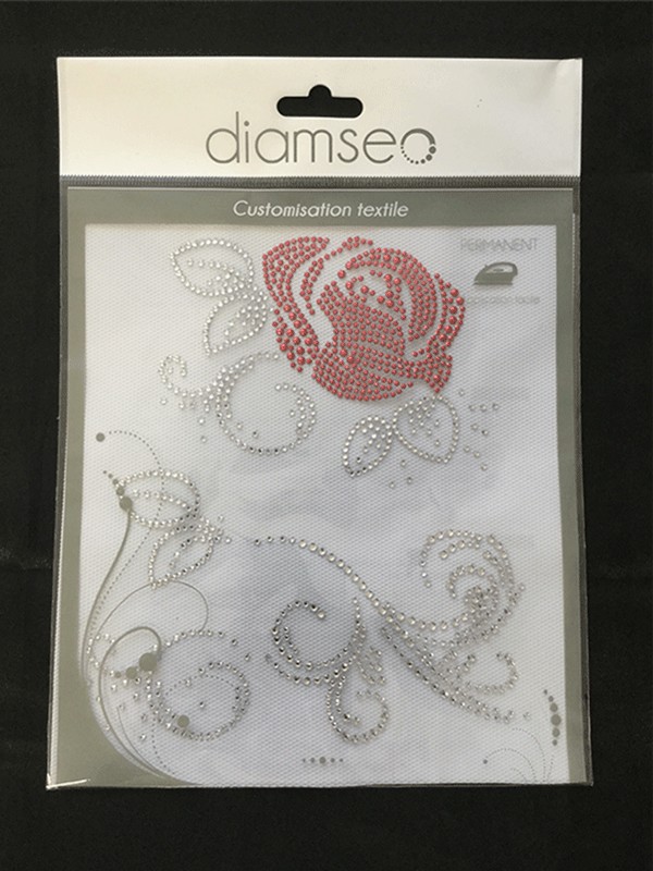 Transfert thermocollant planche rose 01