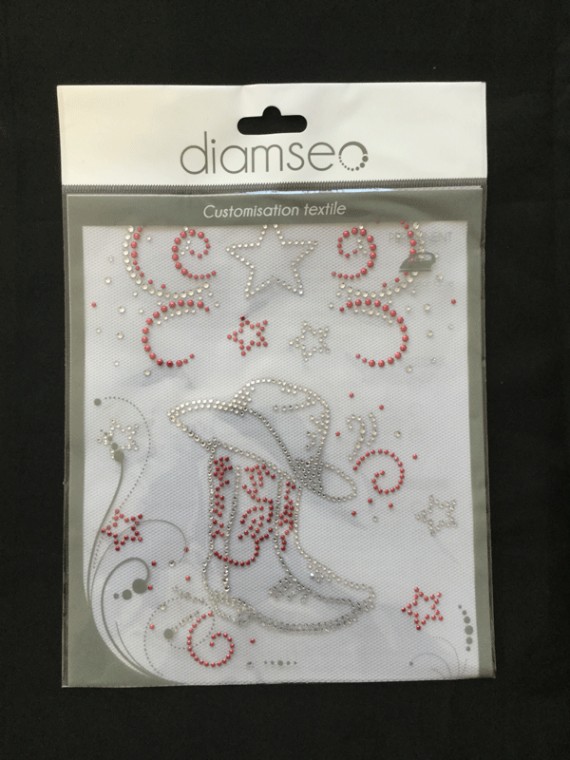 Transfert thermocollant planche bottes arabesque