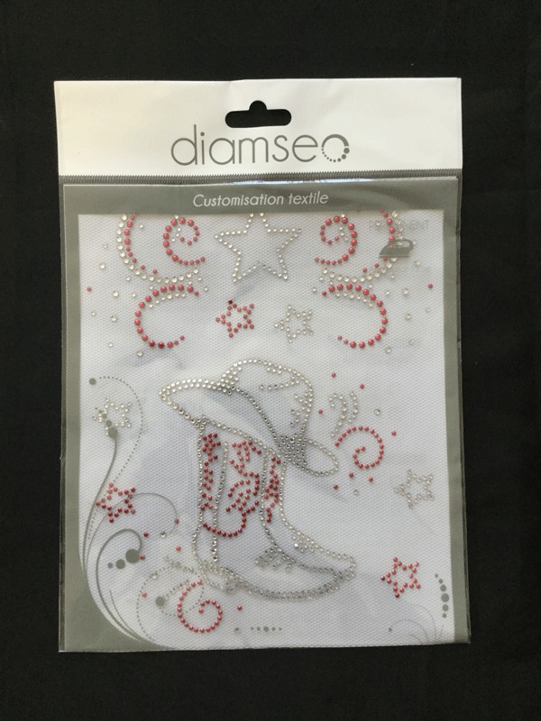 Transfert thermocollant planche bottes arabesque