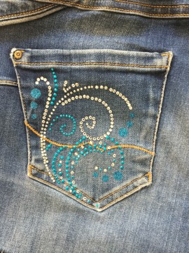 Motif strass thermocollant...