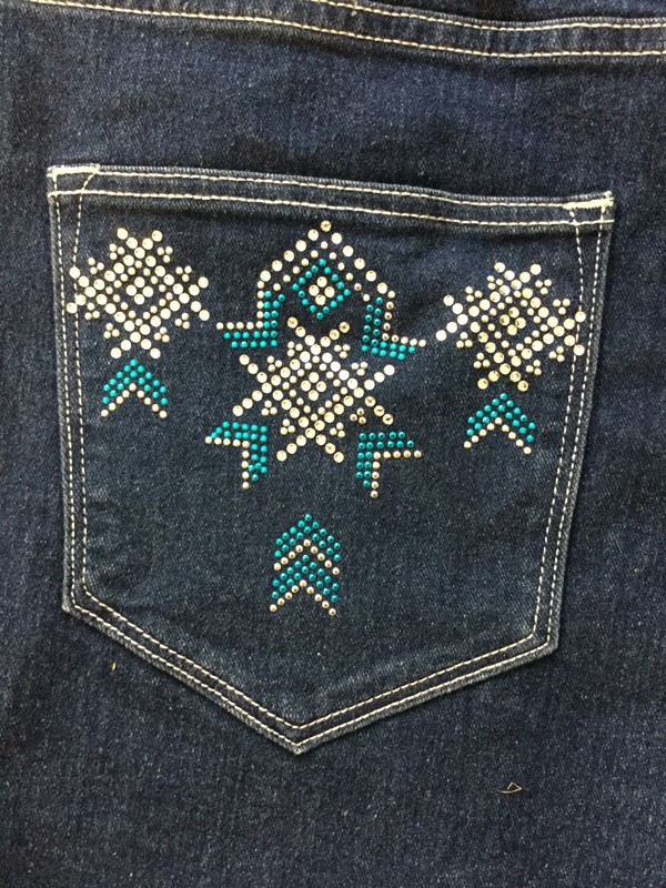Motif Strass thermocollant Style Miss Me
