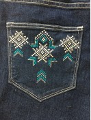Motif Strass thermocollant Style Miss Me