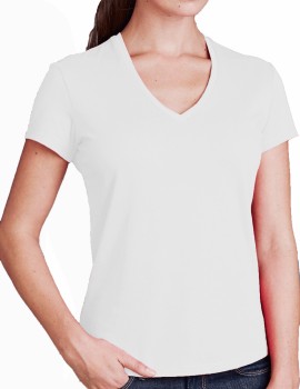 T-shirt femme V classique