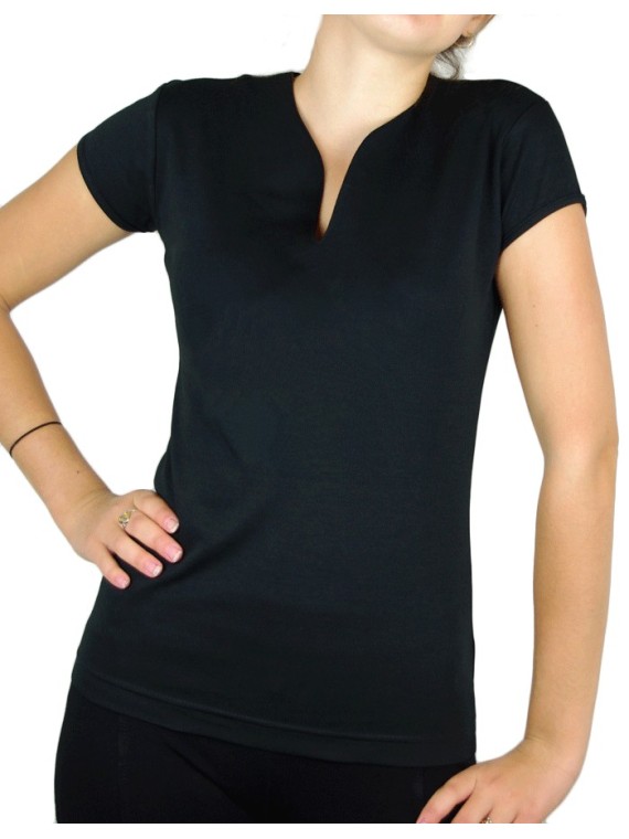 T-shirt femme col V