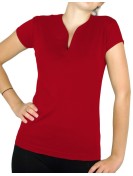 T-shirt femme col V