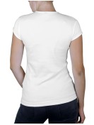 T-shirt femme col V