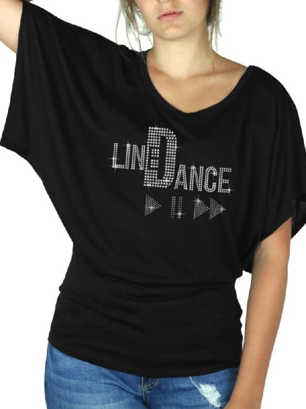 Line Dance Play - T-shirt femme Manches Papillon