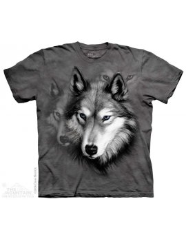 Wolf Portrait - T-shirt loup - The Mountain