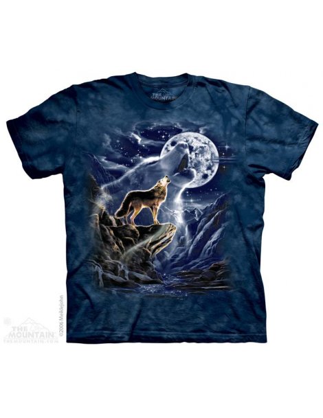 The mountain t-shirt wolf spirit wolf