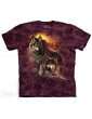 Wolf Sunset -T-shirt loup - The Mountain