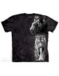 White tiger big face t-shirt the mountain