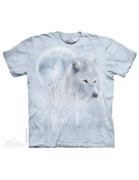 White Wolf Moon -Tshirt loup - The Mountain