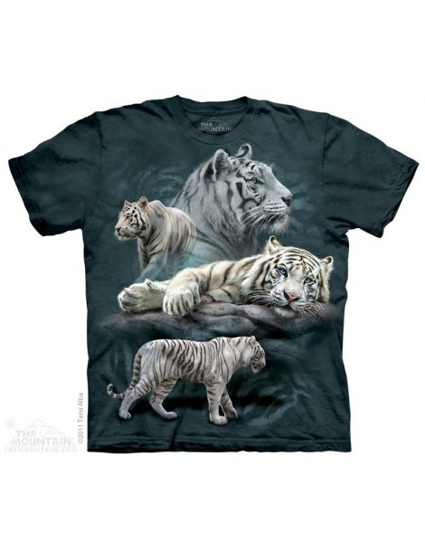 Tigre blanc Collage - T-shirt tigre - The Mountain