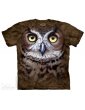 Great Horned Owl Head - T-shirt hibou - The Mountain