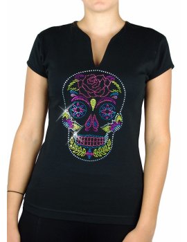 Mexicain Floral - Femme Col V