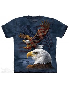 Eagle Flag Collage - T-shirt aigle - The Mountain