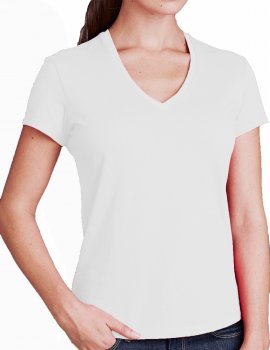 T-shirt femme V classique