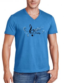 T-shirt country V neck