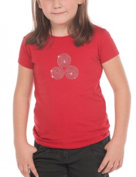 Triskel en strass plein - T-shirt Fillette