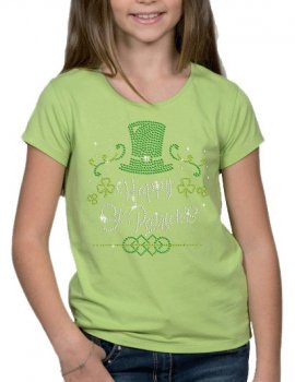 Happy ST Patrick - T-shirt Fillette