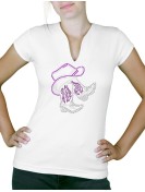 Bottes sous chapeau Women's V-neck T-shirt