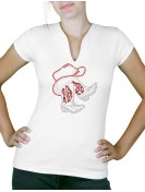 Bottes sous chapeau Women's V-neck T-shirt