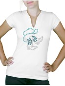Bottes sous chapeau Women's V-neck T-shirt