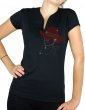 Femme chapeau strass - T-shirt femme Col V