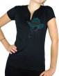 Femme chapeau strass - T-shirt femme Col V