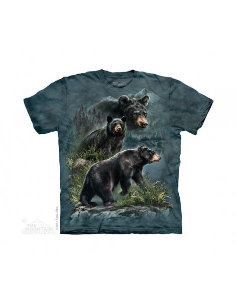 Three Black Bears - T-shirt ours enfant - The Mountain