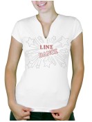 Line dance Etoiles - T-shirt femme Col V