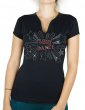 Line dance Etoiles - T-shirt femme Col V