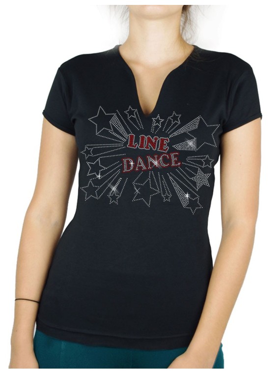 Line dance Stars - Women's V-neck T-shirt