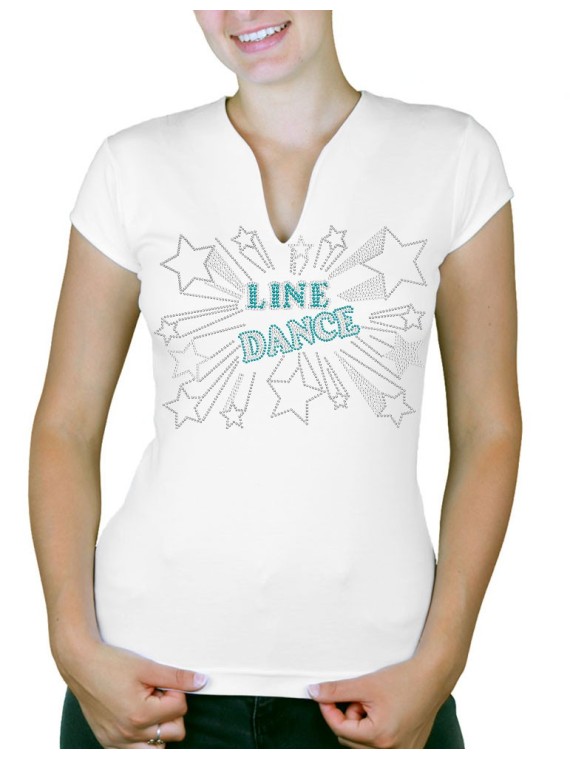 Line dance Stars - Women's V-neck T-shirt