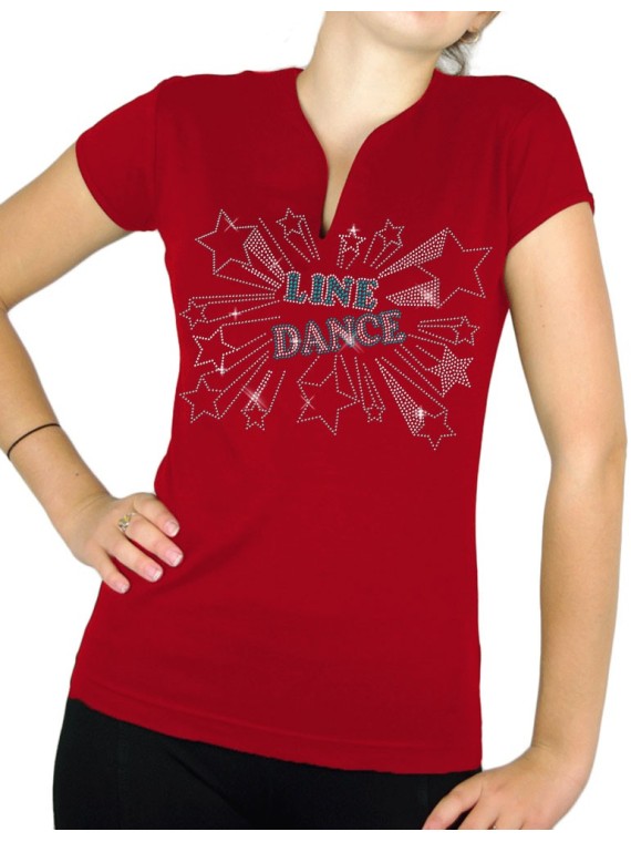 Line dance Stars - Women's V-neck T-shirt