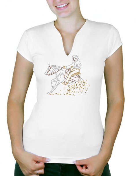 Reining - Women's V-Neck T-shirt