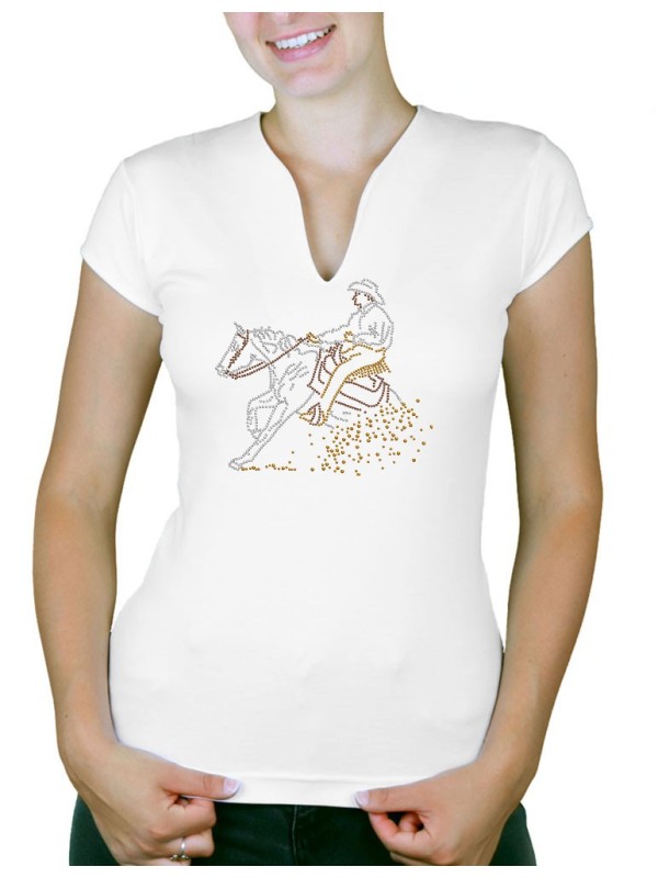 Reining -  Women's V-Neck T-shirt