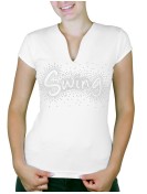 Swing éclaté - T-shirt femme Col V