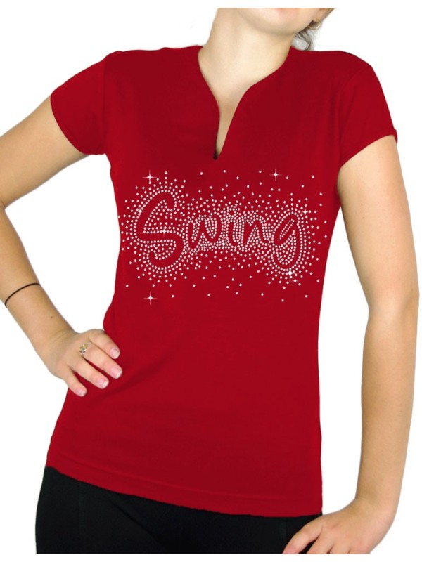 splash Swing - Women's V-Neck T-shirt