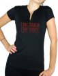 Line Dance miroir - T-shirt femme Col V