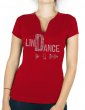 Line dance play - T-shirt femme Col V