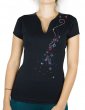 Guirlande USA - T-shirt femme Col V