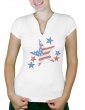 Etoile USA - T-shirt femme Col V