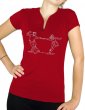 Danseurs Lindy hop - T-shirt femme Col V