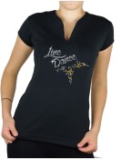 Line Dance Arabesque - T-shirt femme Col V