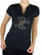 Bottes & arabesques - T-shirt femme Col V